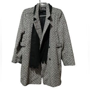 Modiano dress jacket women’s size L/XL vintage with built in scarf